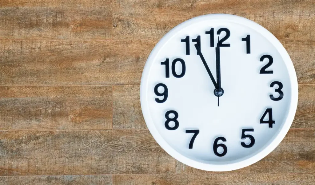 Standard Analog Clock Numbers