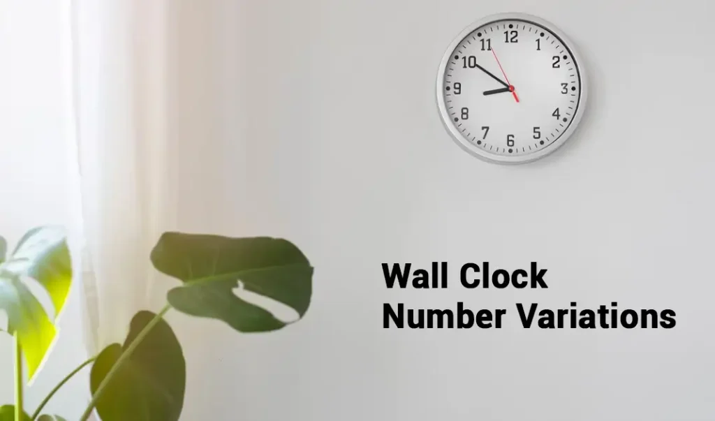 Wall Clock Number Variations