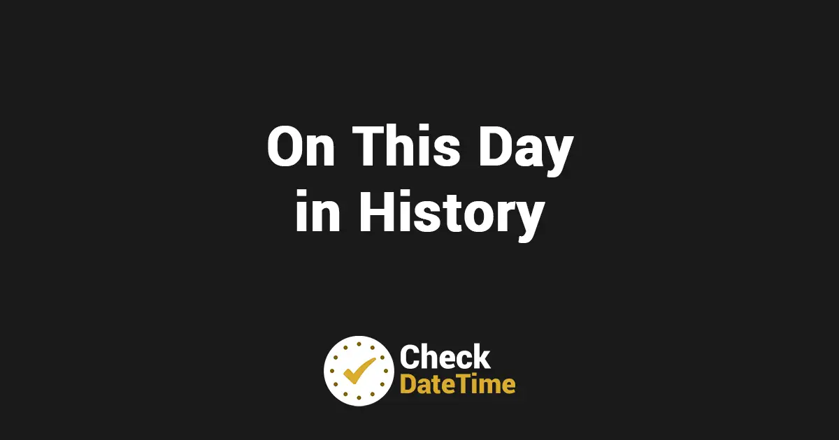 On This Day in History