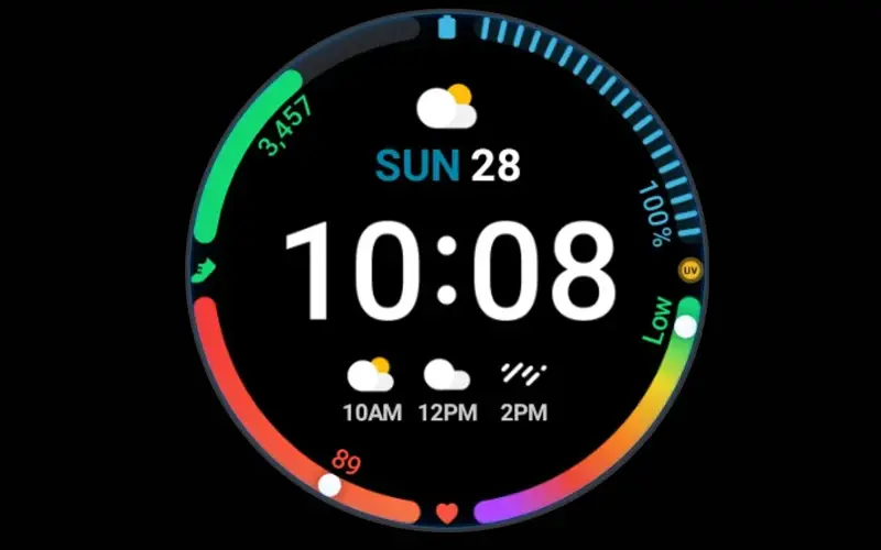 Samsung Galaxy Watch Active Digital Dashboard