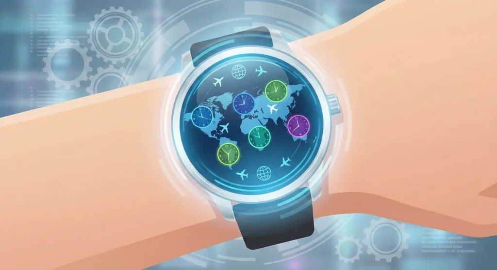 Smartwatch Features - Advanced World Clock and Time Zone Management