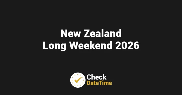 New Zealand Long Weekend 2026