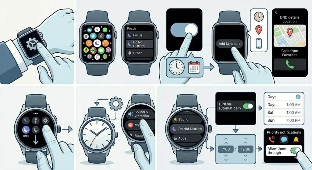 A Guide to Smartwatch Notifications_ How to Tame Them-Method 3_ Set Up Do Not Disturb Schedules