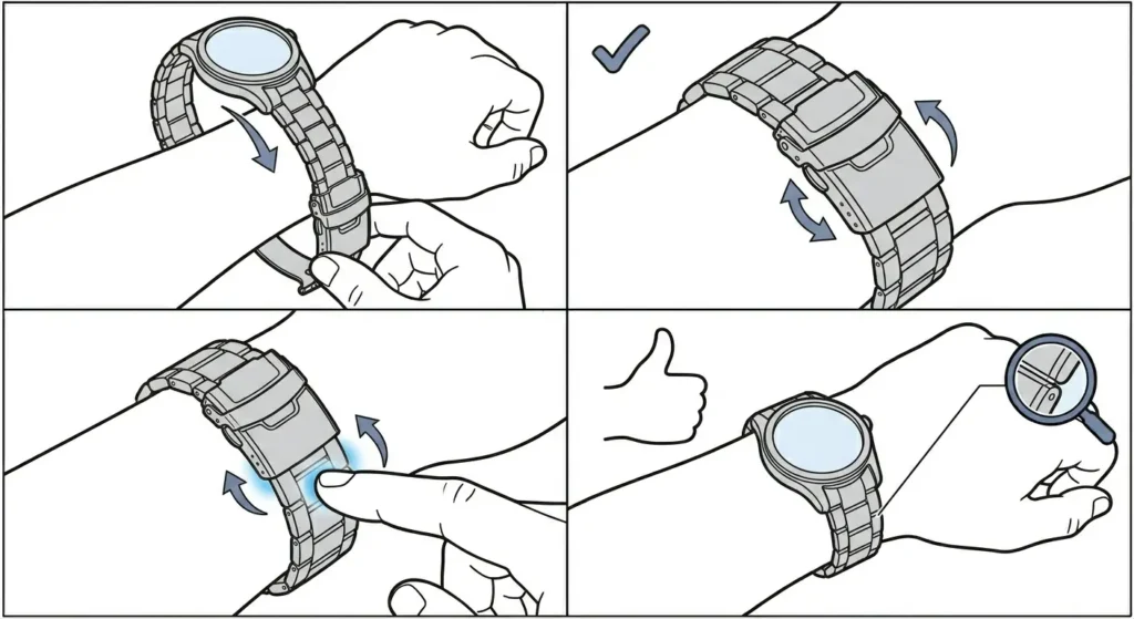 How to Adjust a Metal Watch Clasp-Test the Fit