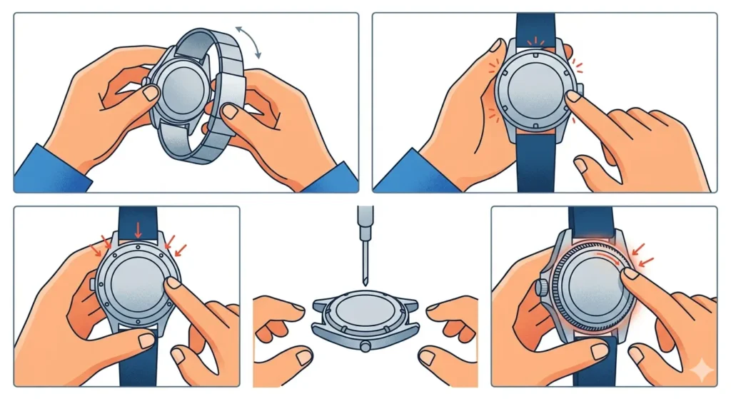 How to Change a Watch Battery-Method 2_ Identify the Watch Case Type