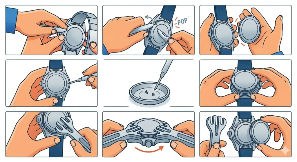 How to Change a Watch Battery-Method 3_ Open the Watch Case