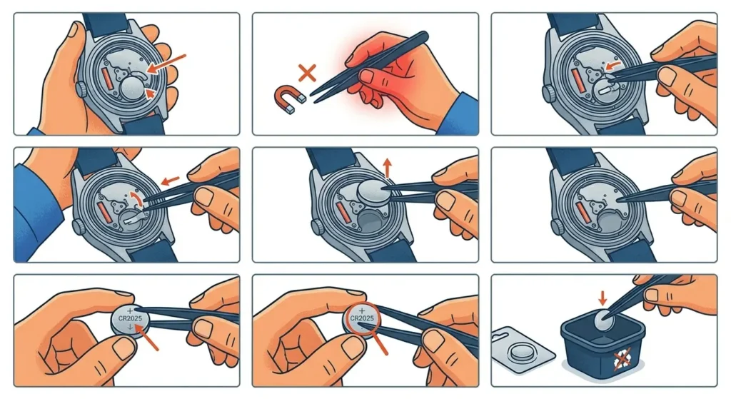 How to Change a Watch Battery-Method 4_ Remove the Old Battery