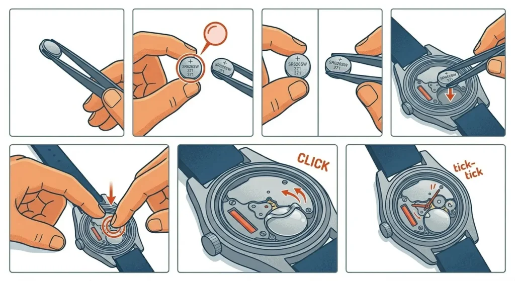 How to Change a Watch Battery-Method 6_ Insert the New Battery