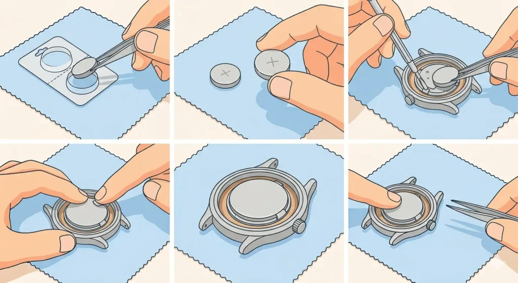 How to Change the Battery in a Timex Weekender-Installing the New Battery