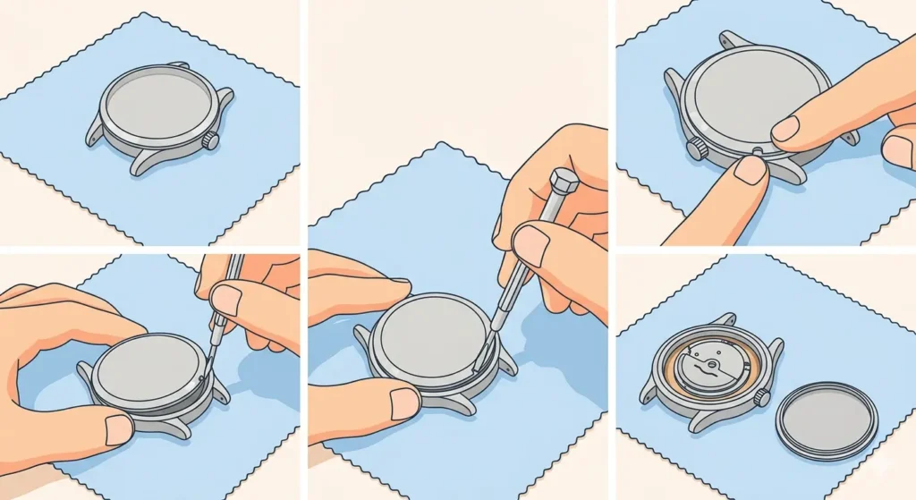 How to Change the Battery in a Timex Weekender-Opening the Case Back