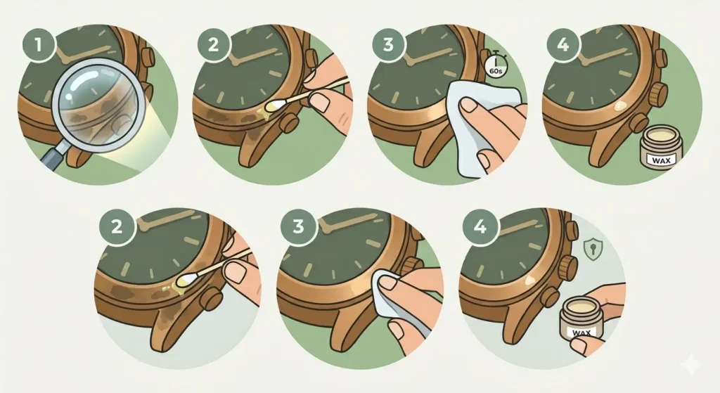 How to Clean and Maintain a Bronze Watch’s Patina-How to Remove Unwanted Tarnish Without Stripping the Patina