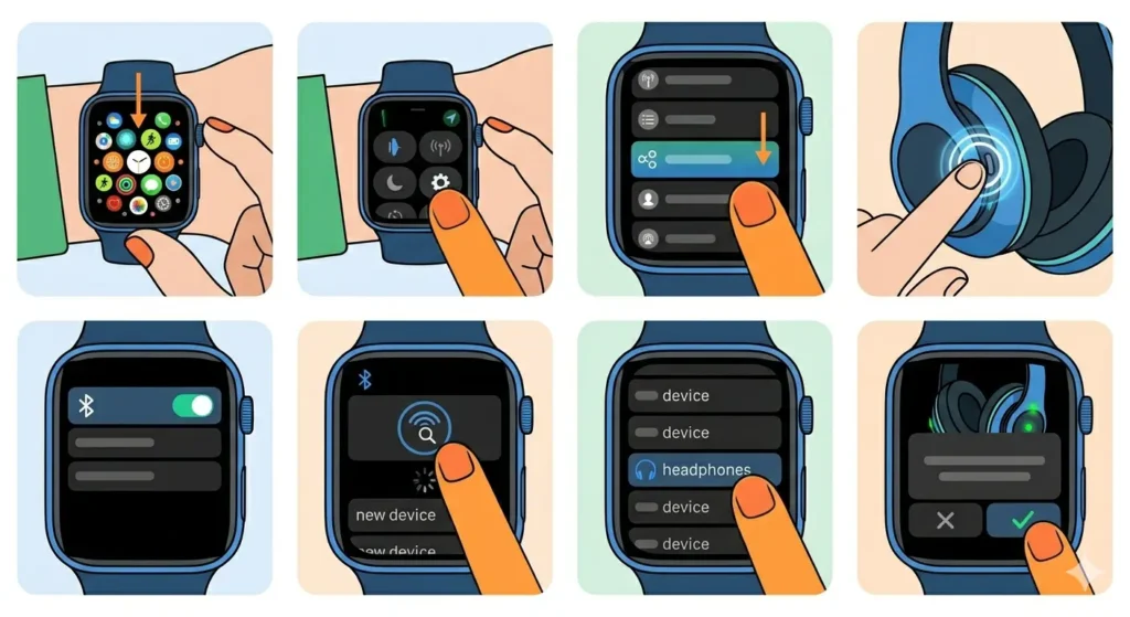 How to Connect Bluetooth Headphones to Your Smartwatch-Method 2_ Connect Bluetooth Headphones to Samsung Galaxy Watch