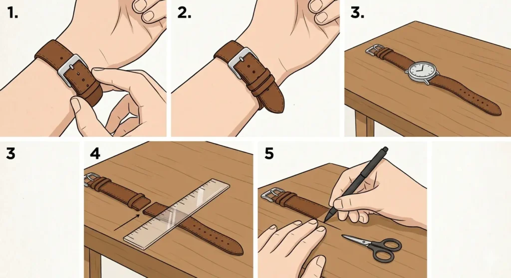 How to Cut and Seal a NATO Strap That’s Too Long-Measuring and Marking the Strap