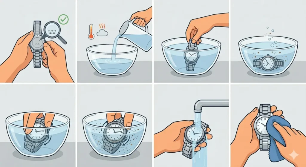 How to Fix a Stuck Watch Bezel-Method 1_ Warm Water Soak