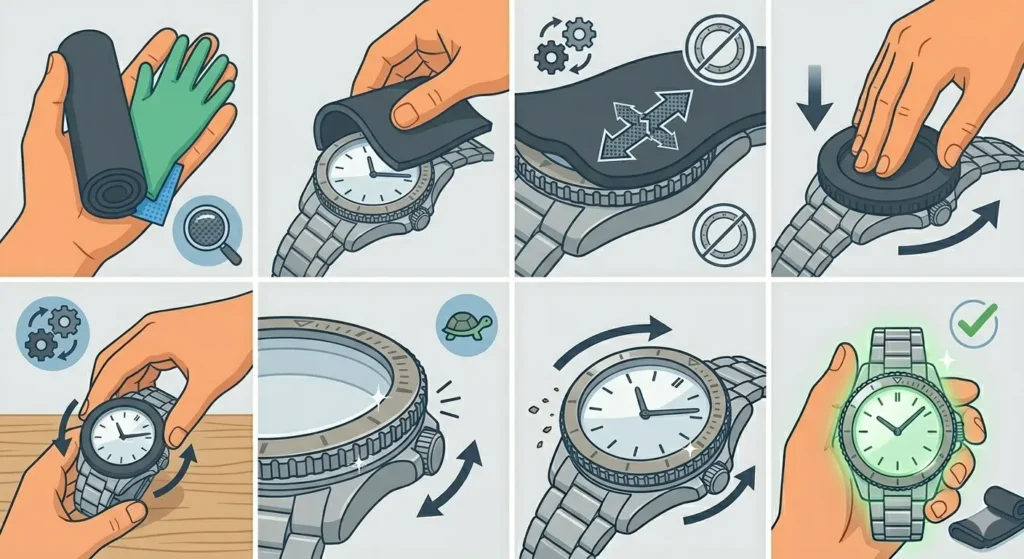 How to Fix a Stuck Watch Bezel-Method 4_ Freezer Method for Thermal Contraction (1)