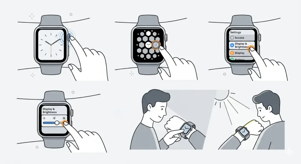 How to Get the Most Battery Life from Your Apple Watch-Lower Screen Brightness