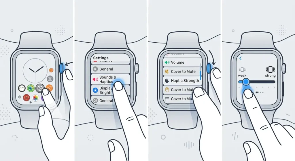 How to Get the Most Battery Life from Your Apple Watch-Reduce Haptic Feedback Strength