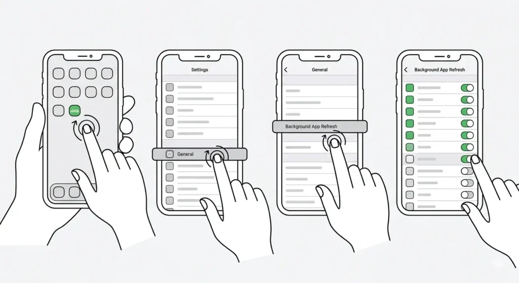 How to Get the Most Battery Life from Your Apple Watch-Turn Off Background App Refresh