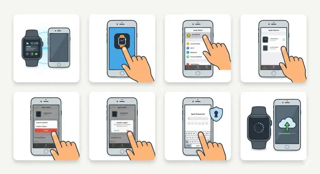 How to Pair an Apple Watch with a New iPhone – Unpairing the Apple Watch from the Old iPhone