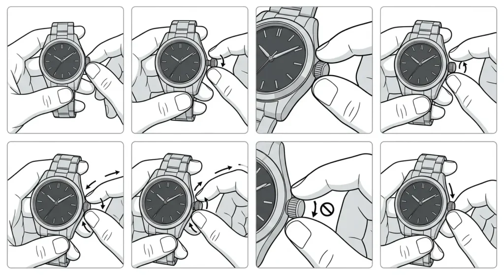 How to Properly Wind a Manual-Wind Watch-Basic Winding Technique