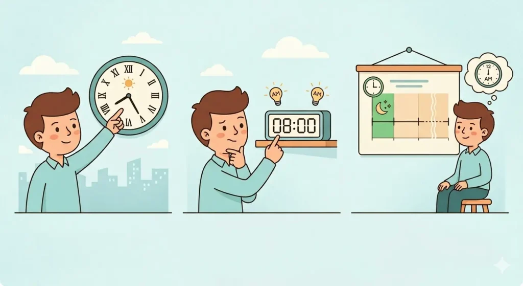 How to Read a 24-Hour Watch Dial-Reading Morning Hours (00_00 to 11_59)