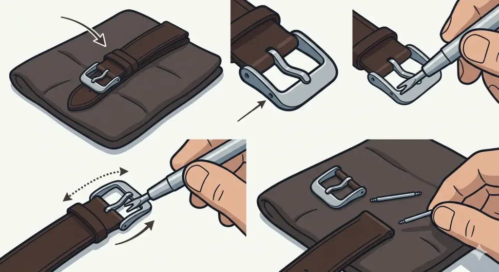 How to Replace a Watch Strap Buckle-Method 1_ Replacing a Spring Bar Buckle