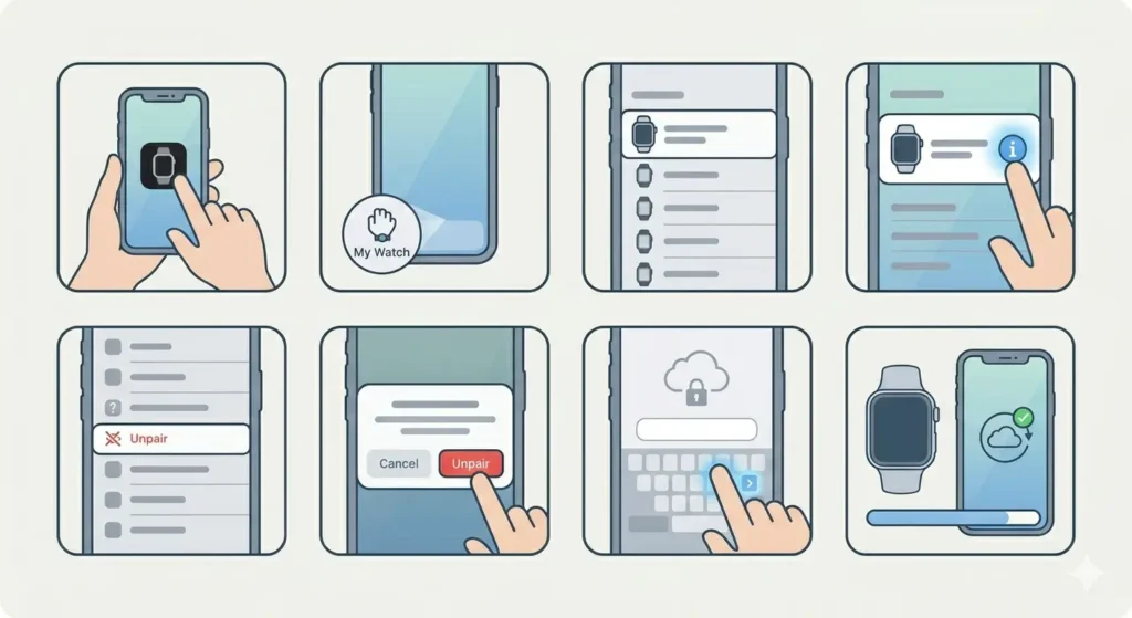 How to Reset Your Apple Watch to Factory Settings-Method 1_ Reset Through iPhone (Recommended)