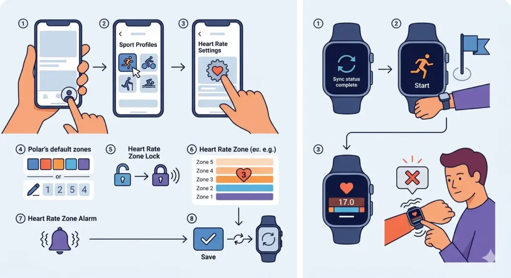 How to Set Up Heart Rate Zone Alerts on a Fitness Watch-Method 3_ Polar Watch Zone Alert Setup