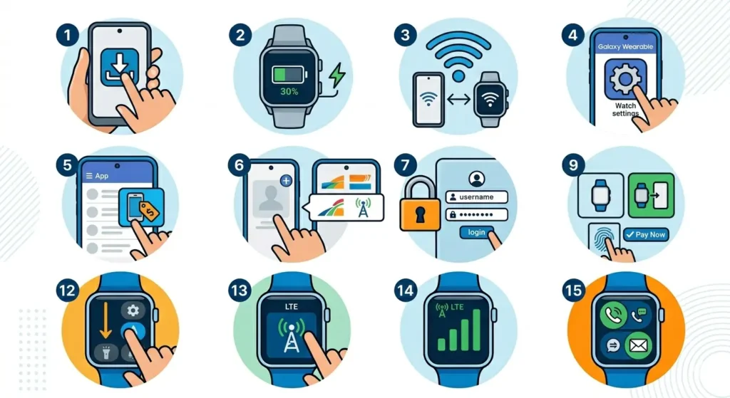 How to Set Up LTE_Cellular on a Standalone Smartwatch-Method 2_ Setting Up Cellular on Samsung Galaxy Watch