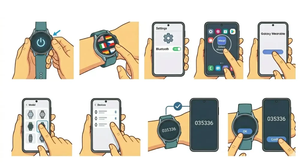 How to Set Up a Samsung Galaxy Watch-Pairing the Watch with a Smartphone