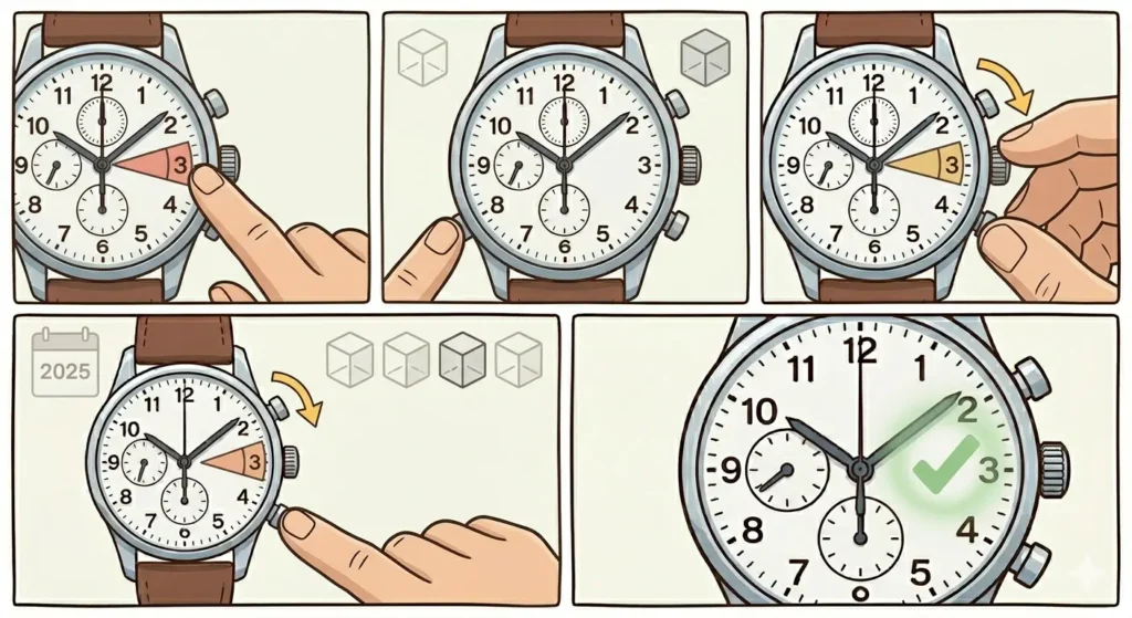 How to Set a Perpetual Calendar Watch-Adjust the Leap Year Indicator