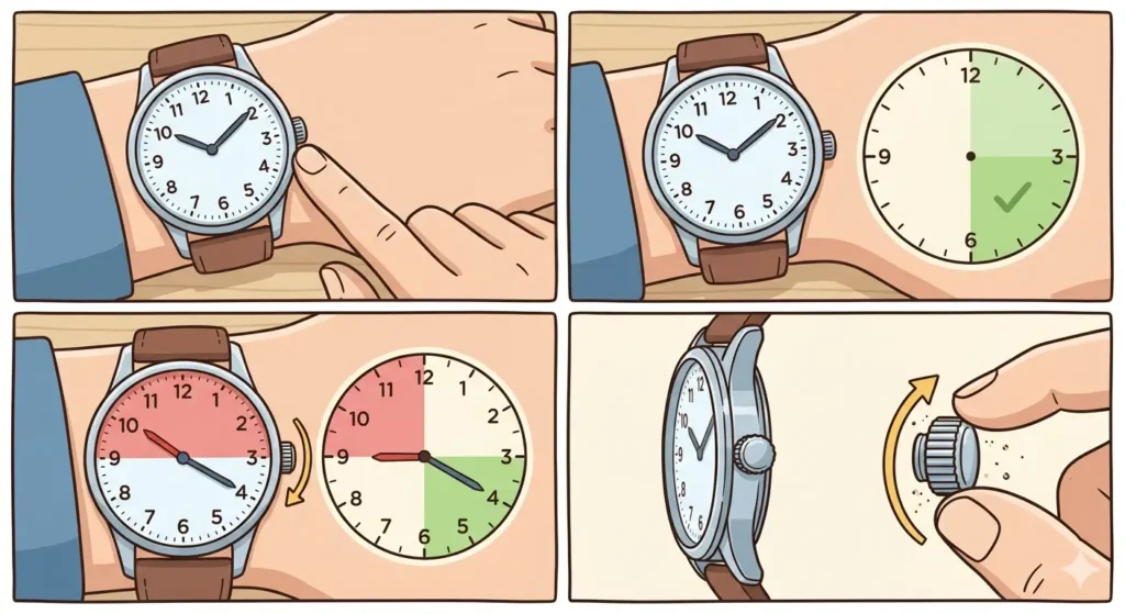 How to Set a Perpetual Calendar Watch-Prepare the Watch for Setting