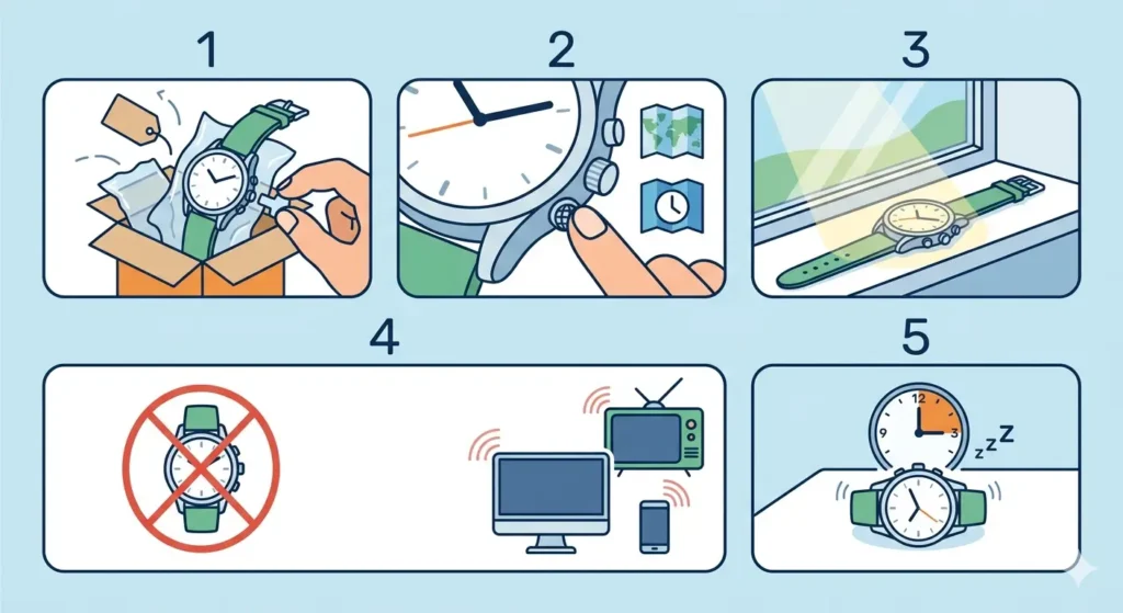 How to Set an ‘Atomic’ Radio-Controlled Watch-Initial Setup Process