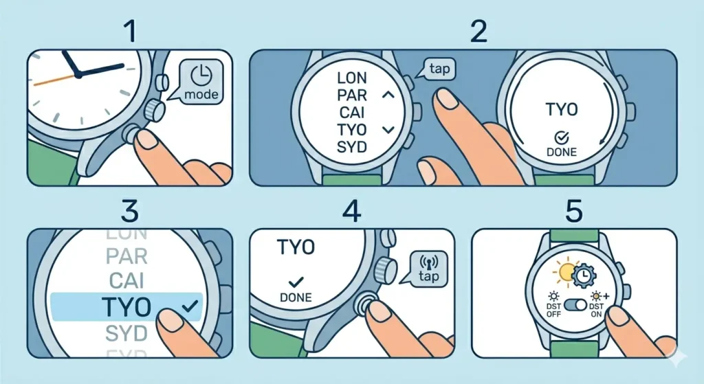 How to Set an ‘Atomic’ Radio-Controlled Watch-Time Zone Configuration