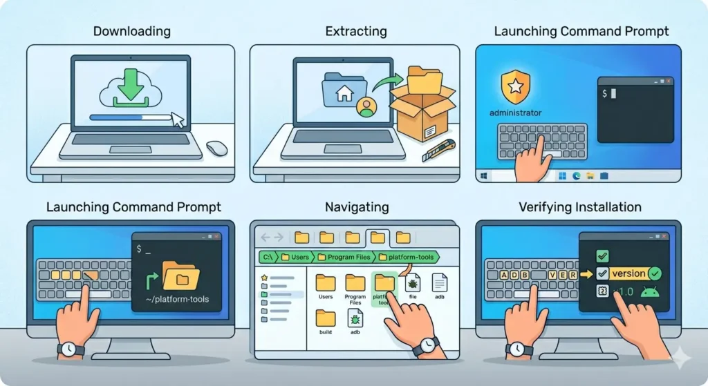 How to Sideload Apps on a Wear OS Watch-Install ADB on the Computer For Mac and Linux Users