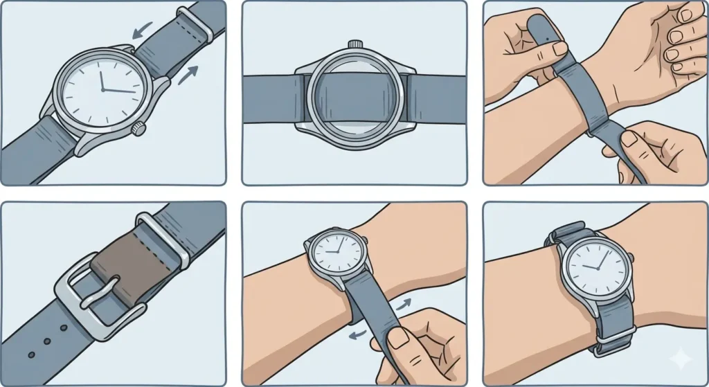 How to Size and Wear a NATO Strap-Method 2_ Single-Pass Style