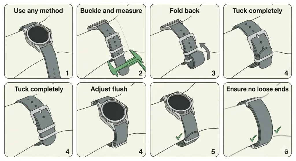 How to Size and Wear a NATO Strap-Method 5_ Minimalist Tuck Style