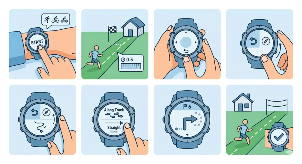 How to Use Back-to-Start Navigation on a Garmin_Suunto-Method 1_ Using Back to Start During an Activity