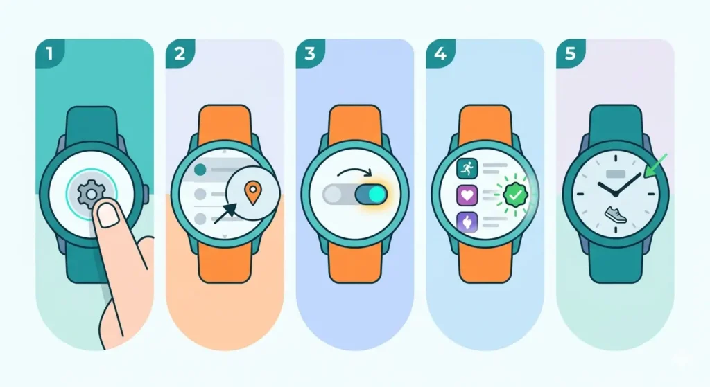 How to Use GPS for Running on Your Smartwatch-Enabling GPS in Settings