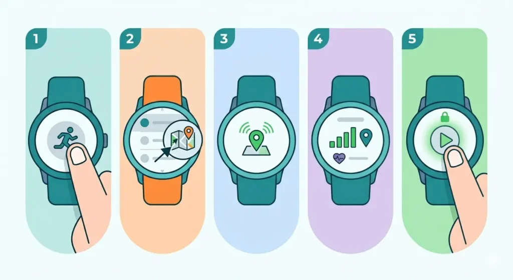 How to Use GPS for Running on Your Smartwatch-Selecting Running Mode