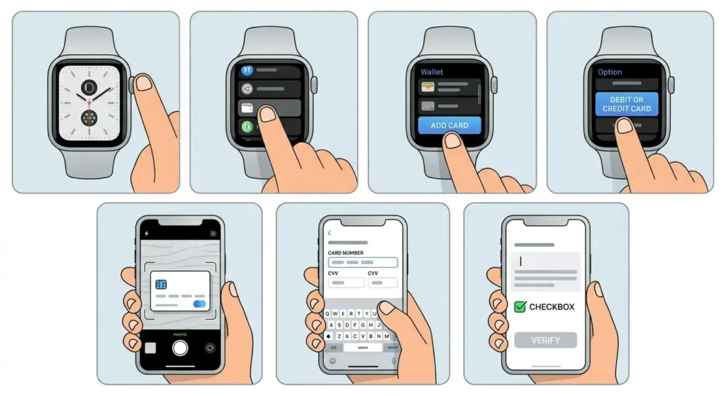 How to Use Google Wallet _ Apple Pay on Your Watch-Method 2_ Add Cards Directly on Apple Watch