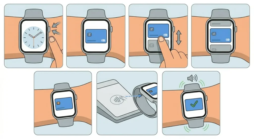How to Use Google Wallet _ Apple Pay on Your Watch-Using Apple Pay at Checkout