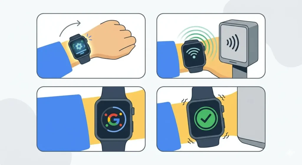 How to Use Google Wallet _ Apple Pay on Your Watch-Using Google Wallet at Checkout