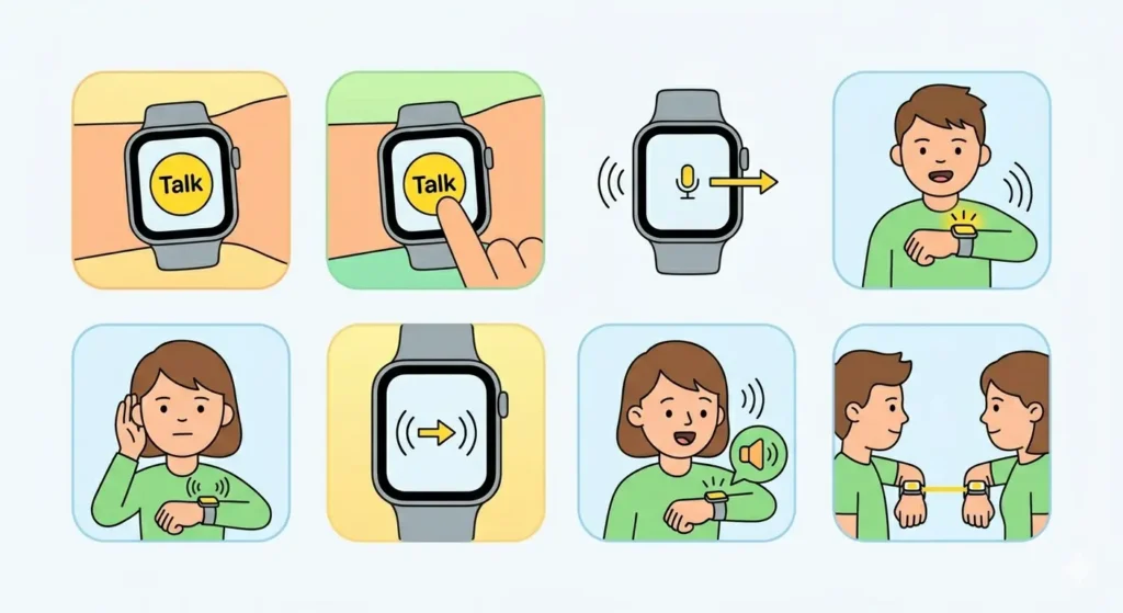 How to Use Walkie-Talkie on an Apple Watch-Using Walkie-Talkie to Send Messages