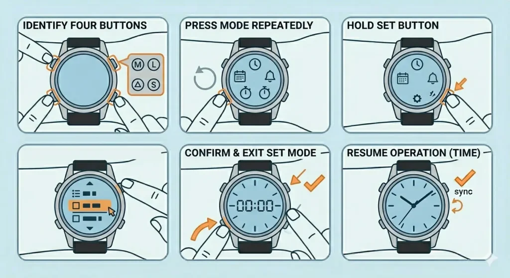 How to Use Your Watch-Standard Button Functions