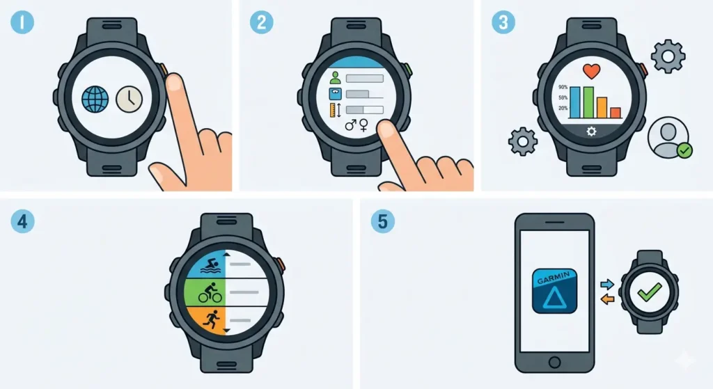 How to Use a Garmin Watch for Triathlon Training-Method 1_ Configure User Profile and Preferences