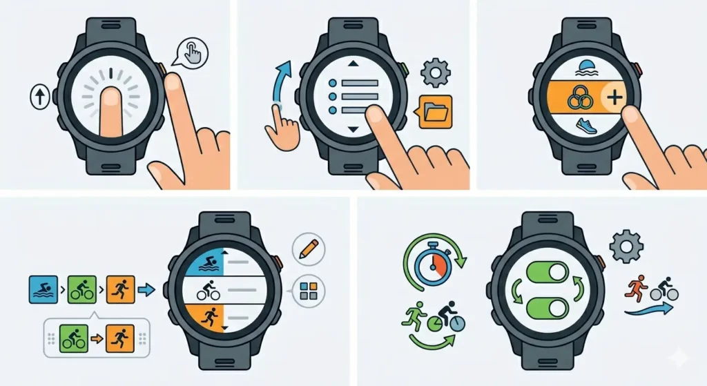 How to Use a Garmin Watch for Triathlon Training-Method 2_ Enable Multisport Mode