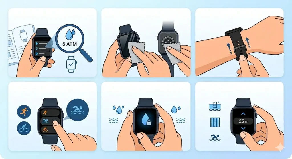 How to Use a Smartwatch for Swimming-Preparing Your Smartwatch Before Swimming