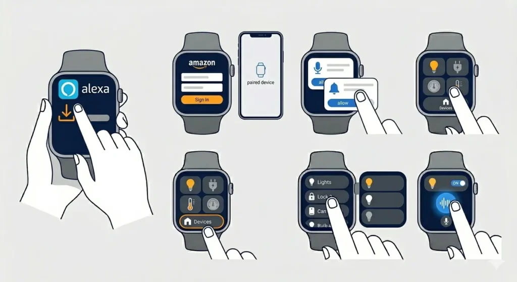 How to Use a Smartwatch to Control Your Smart Home-Method 4_ Any Smartwatch with Alexa