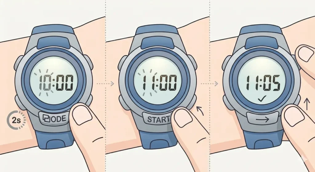 Shock Tutorial Set Time How to Use Alarms on Digital G-Shock: Step-by-Step